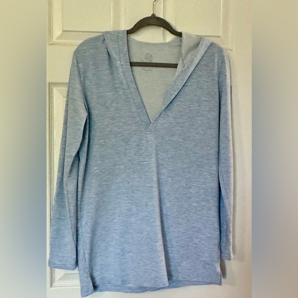 Lauren James Blue Relaxed Long Sleeve Hoodie